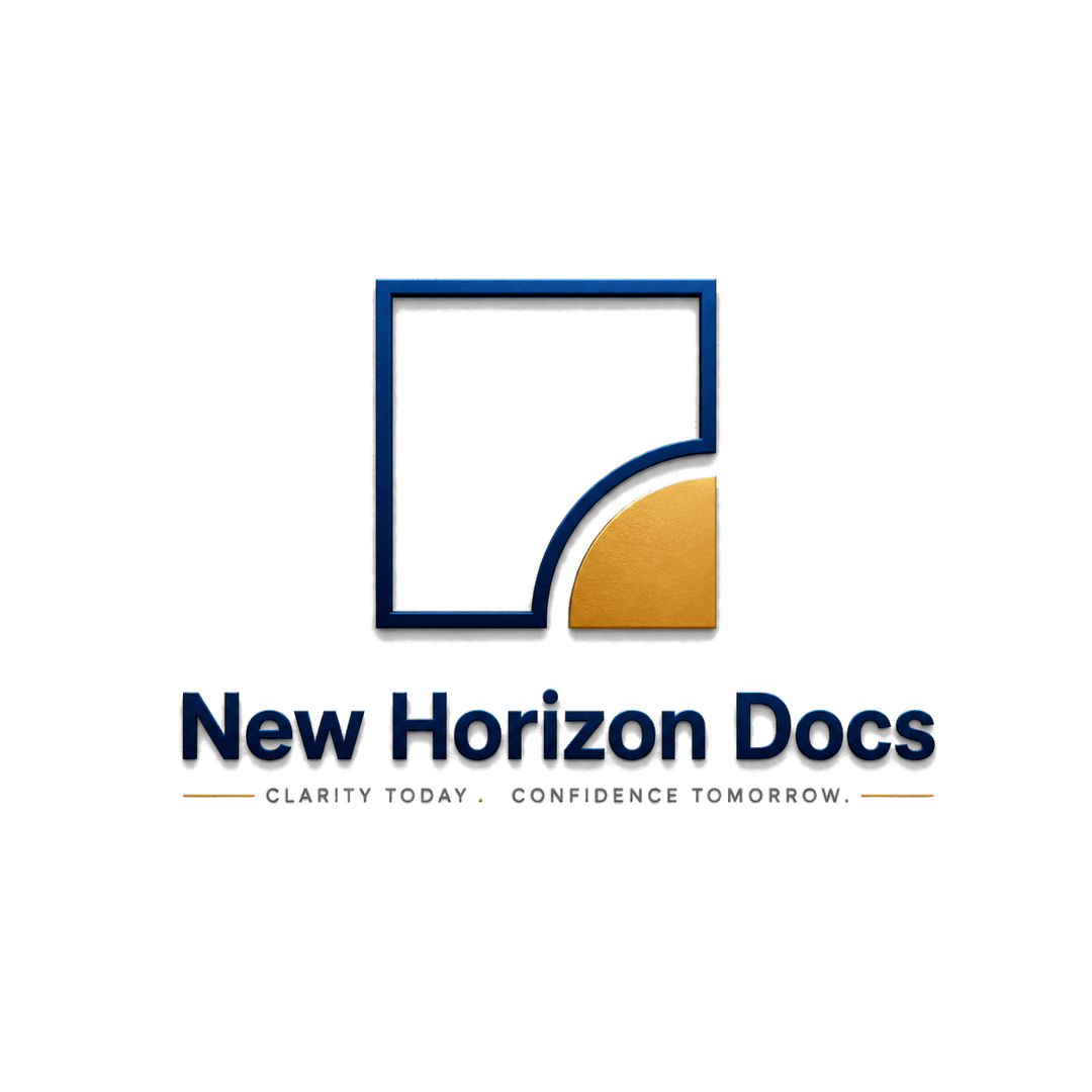 New Horizon Docs · Claridad hoy. Confianza mañana.